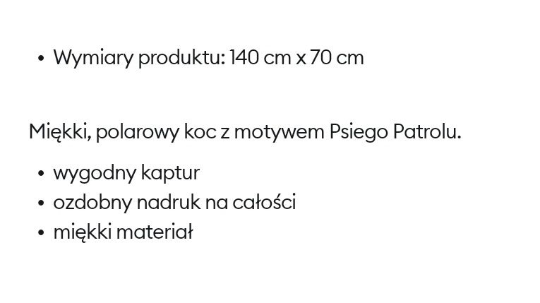 2 x nowy koc Psi Patrol z kapturem narzutka szlafrok kocyk
