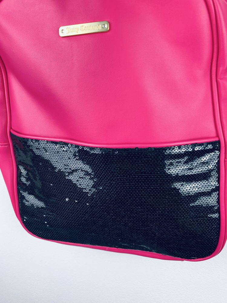 Różowy plecak damski Juicy Couture torba torebka y2k shoulder bag