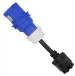 Adapter Tesla 16a niebieski - złącze 3 stykowe