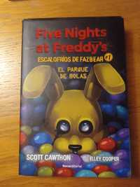 Livro de five night at Freddy's "escalofríos de fazbear parque de bola