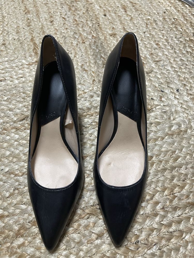 Sapatos Senhora salto alto em pele