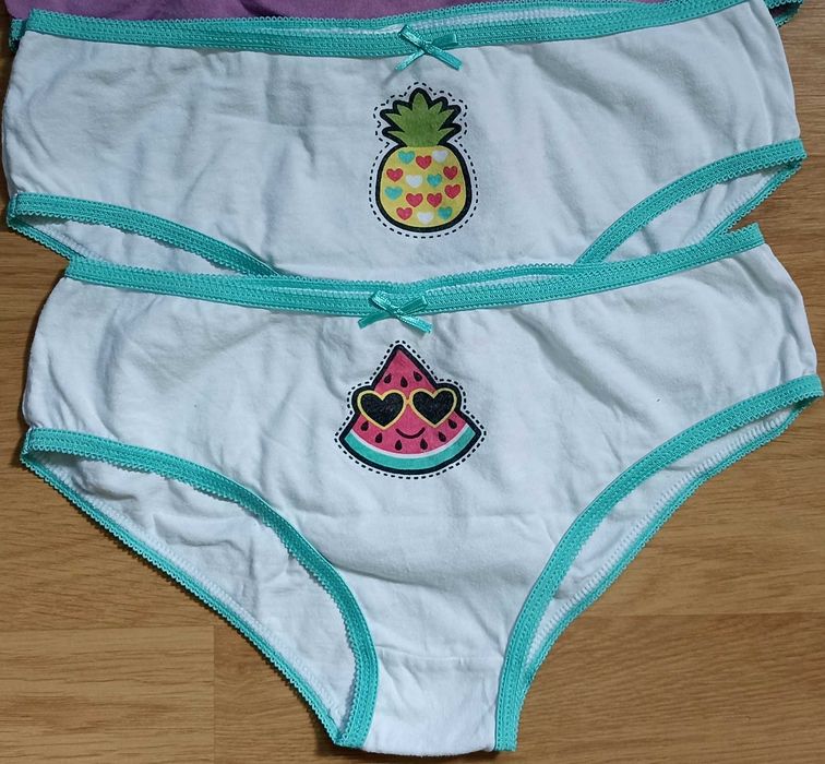 2szt majtki dziewczęce 158/164 białe