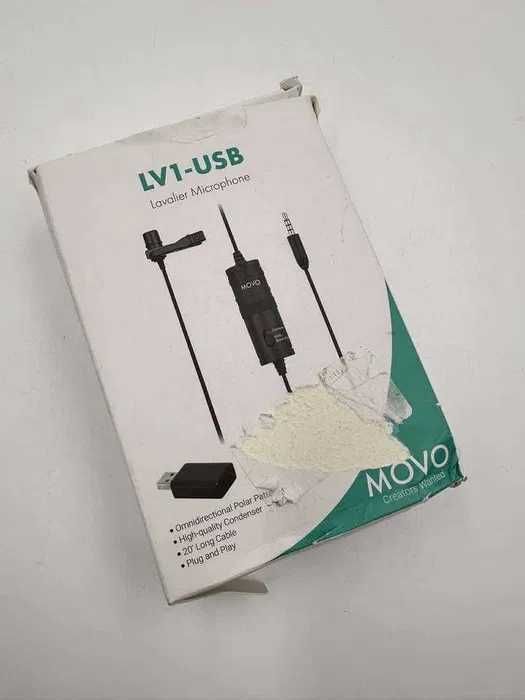 Mikrofon MOVO do komputera z adapterem USB