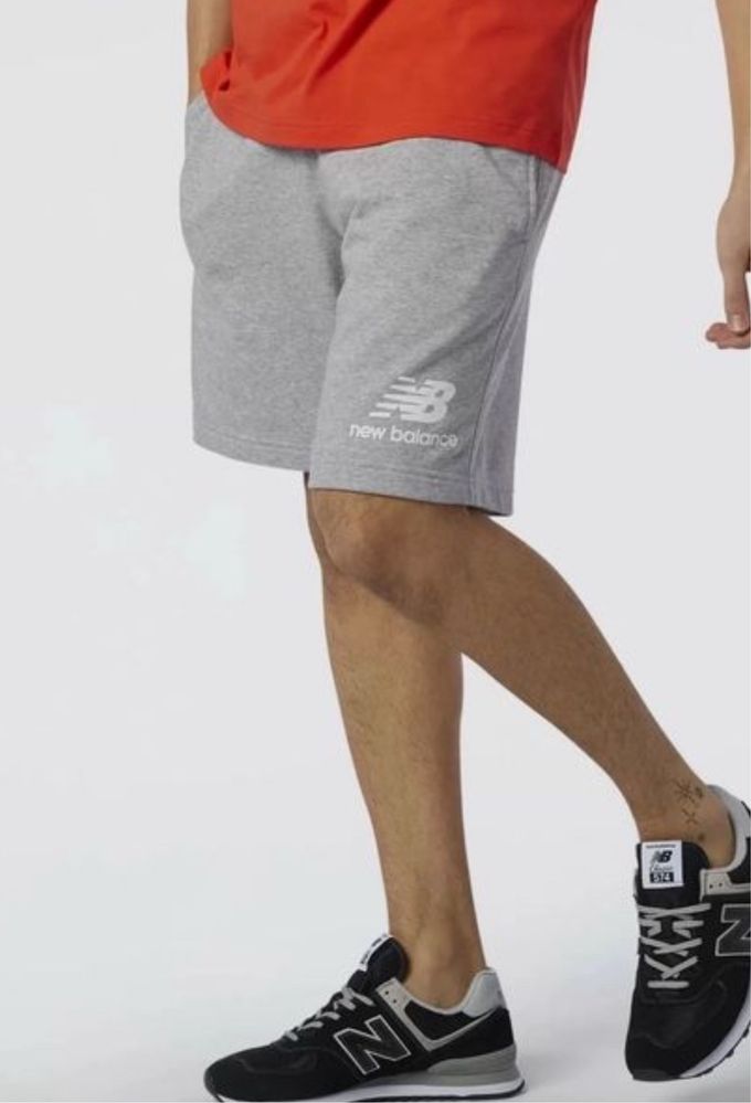 Мужские спортивные шорты New Balance NB черные серые нью беленс