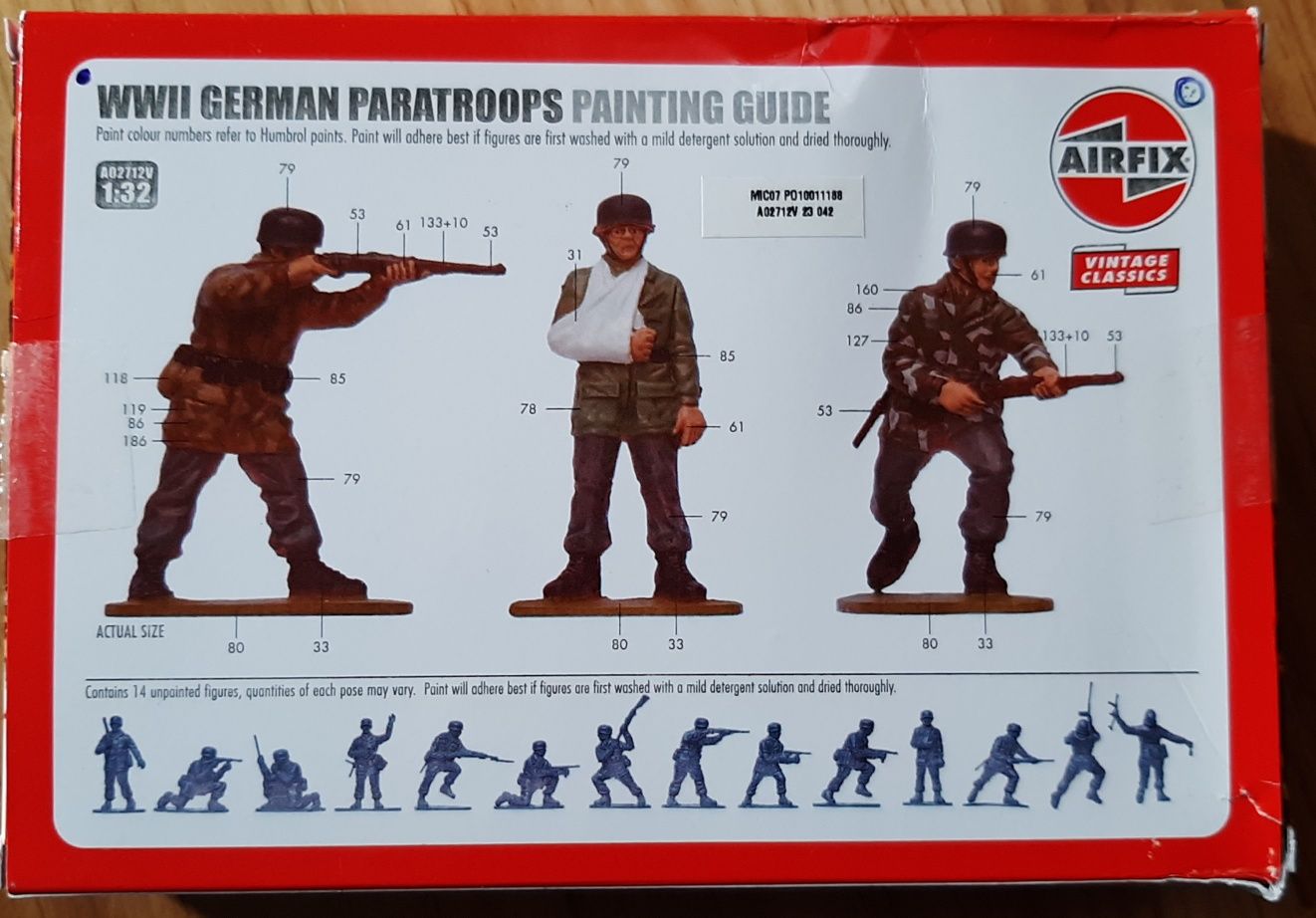 Airfix WWII German paratroops 1:32