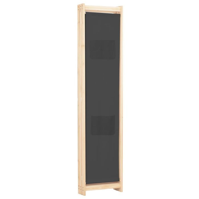Parawan 3-Panelowy Szary 120x170 cm - Wolnostojący