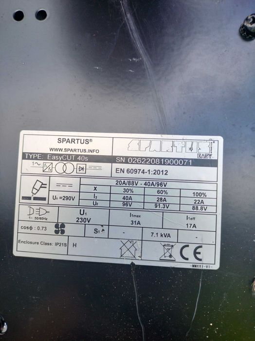 Sprzedam przecinarkę plazmową Spartus easy cut 40s