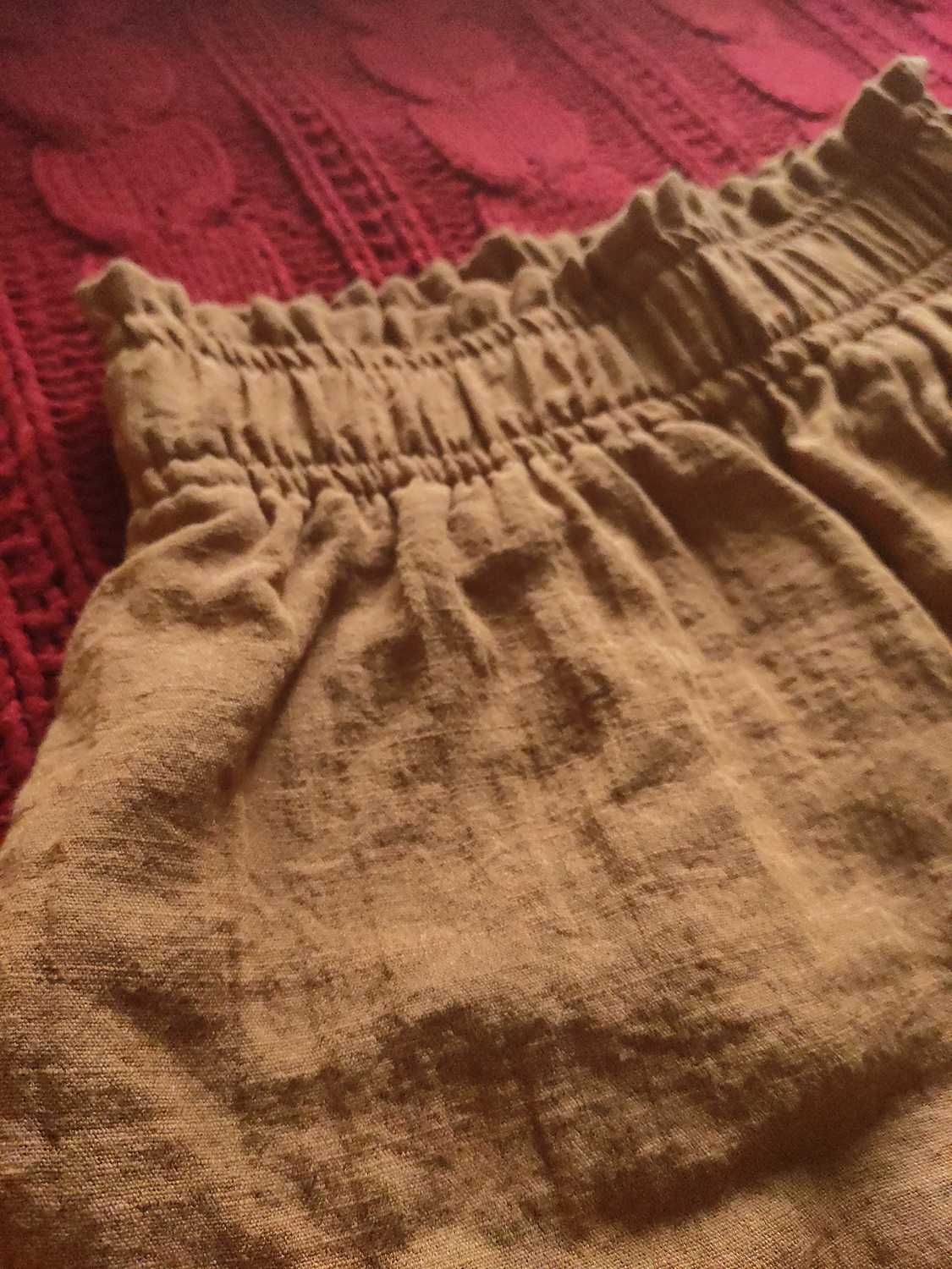 Літні штани H&M жатка бежеві хакі XS