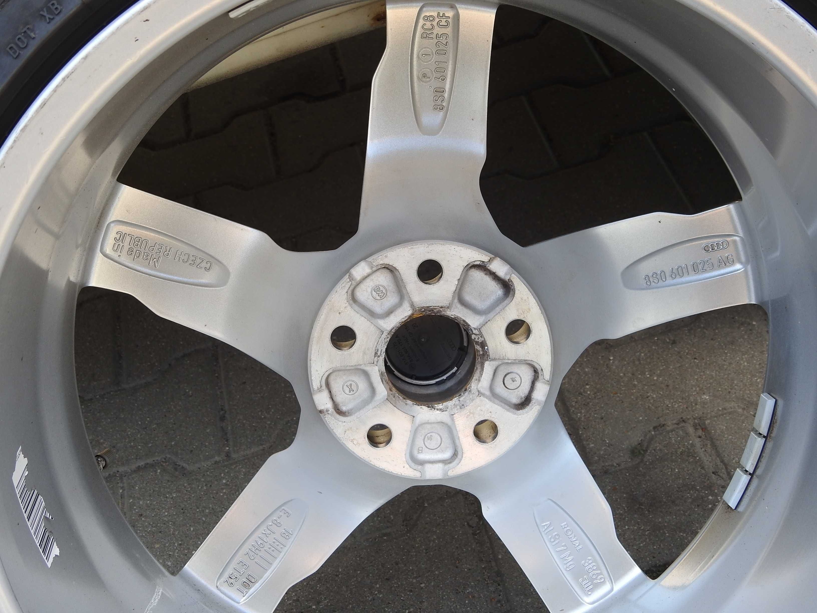 4x Audi OE A3,S3 8.0" 19" 5x112 ET 52 8S0