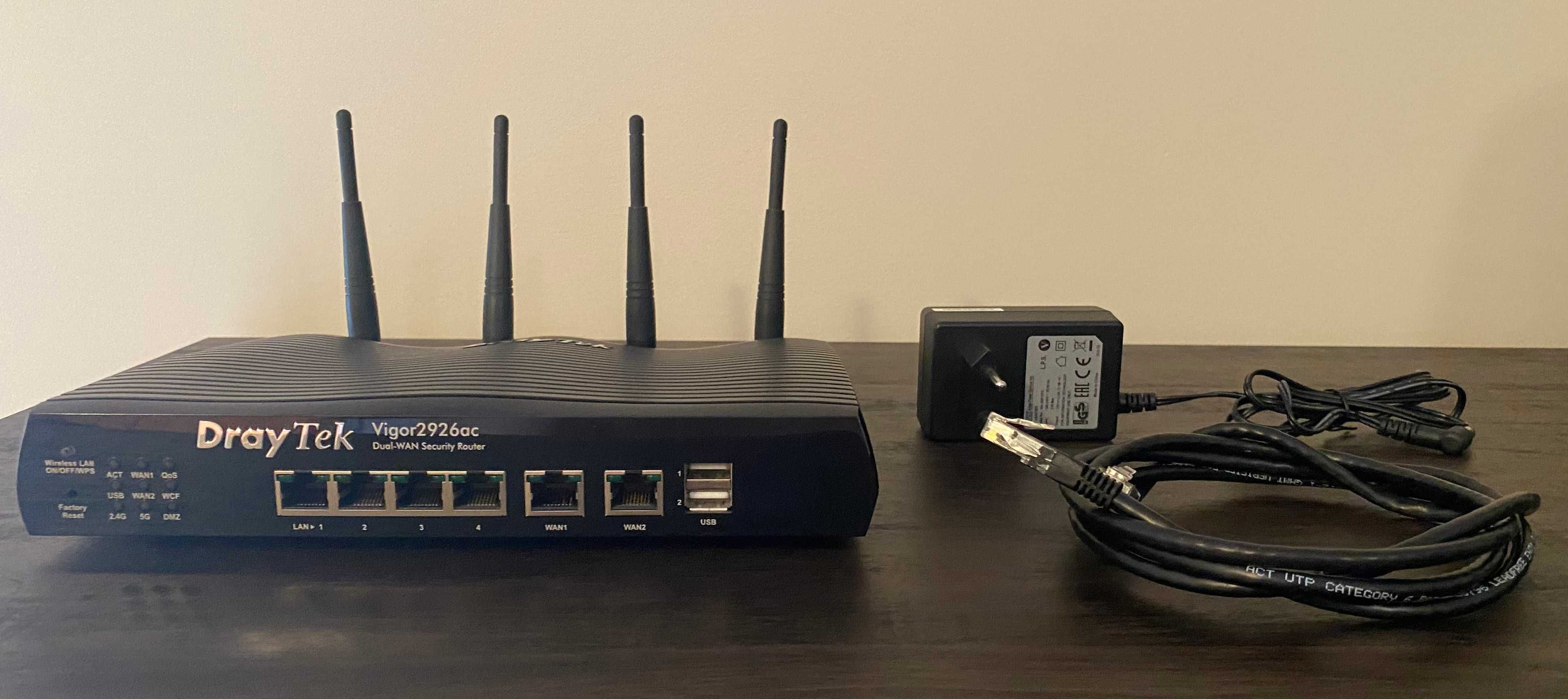 Router Profissional DrayTek Vigor 2926ac Wi-Fi AC Dual WAN