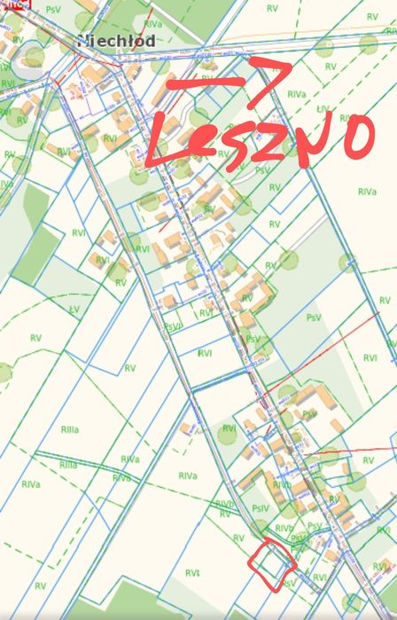 Działka budowlana Niechłód 600m2