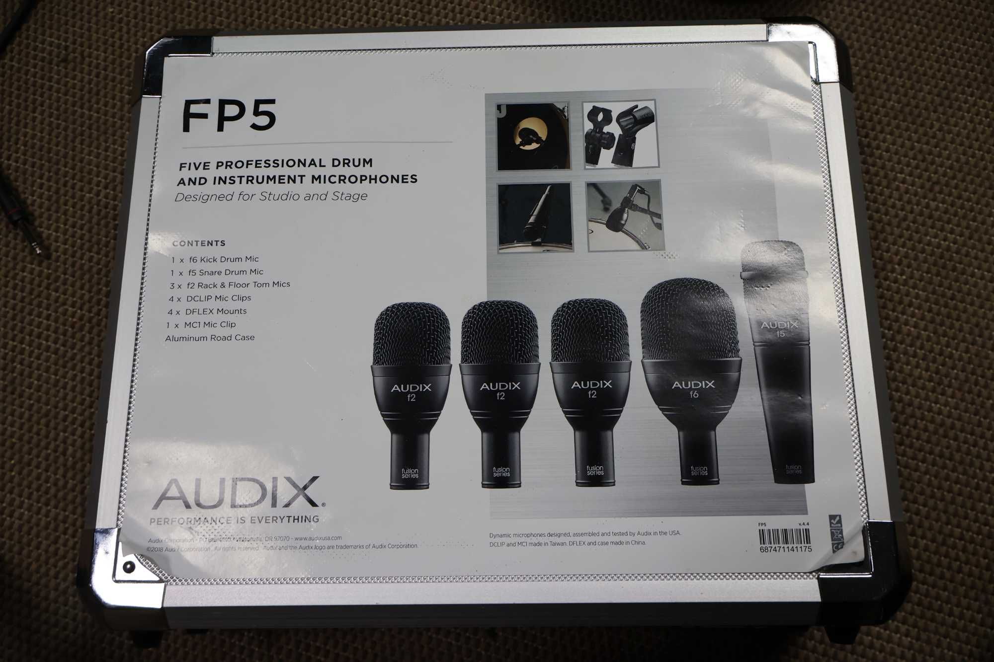 Zestaw mikrofonów do perkusji Audix Fusion FP-5 Drumset