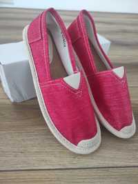 Espadryle z brokatem