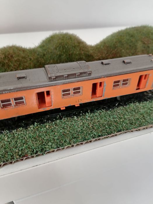 Diorama h0 wagon motorowy