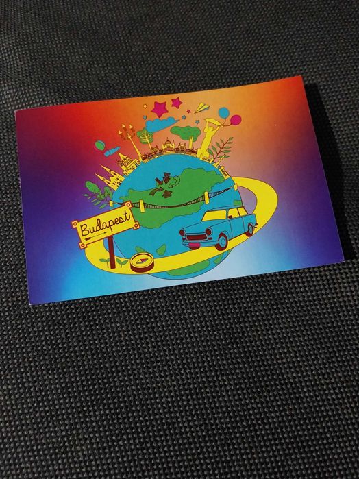 Postal multicolorido Budapeste, Hungria