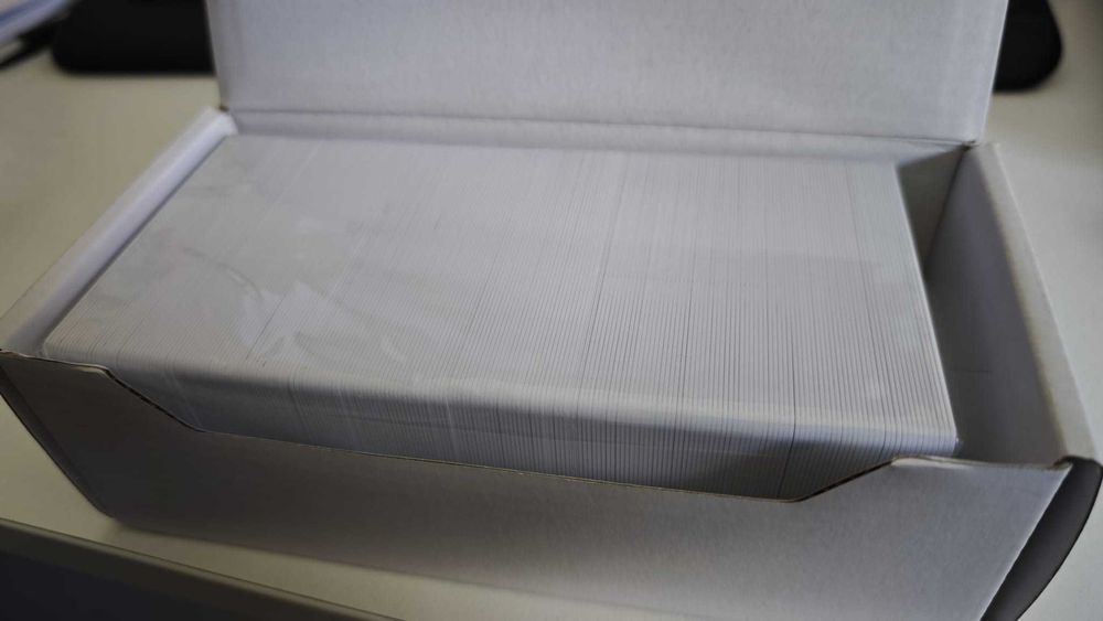 Cartão PVC Branco, RFID 125Mhz 200 unidades