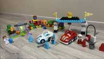 Lego Duplo лего дупло потяг з цифрами перегонові машинки будівельні
