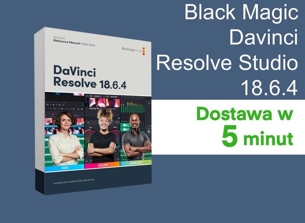 DaVinci Resolve Studio 18.6.4 - [ Licencja Wieczysta ] | Windows |