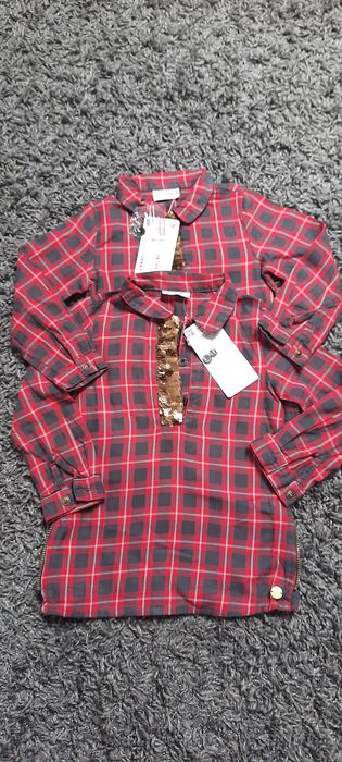 Koszula bluzka tunikar.92 COCOODRILO  dla bliźniaczek blizniaczki