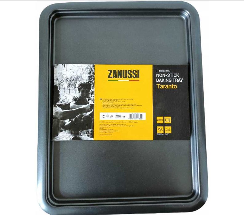Zanussi Blacha do pieczenia Taranto czarna 41,5 x 32 x 1,6cm