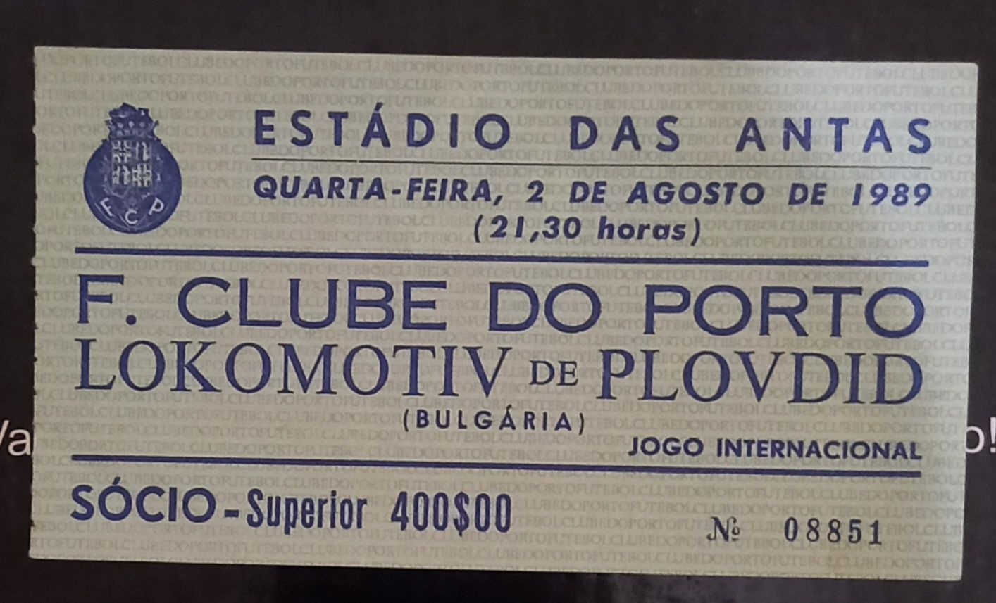 Vários Bilhetes Jogos Internacionais Futebol Clube do Porto.