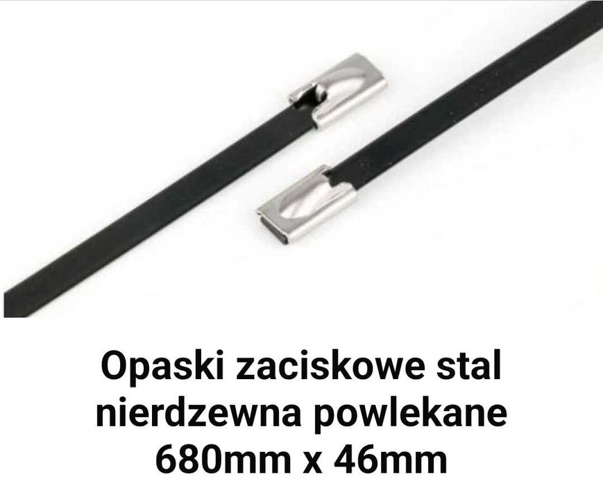 Trytytki metalowe Opaski zaciskowe powlekane stal nierdzewna