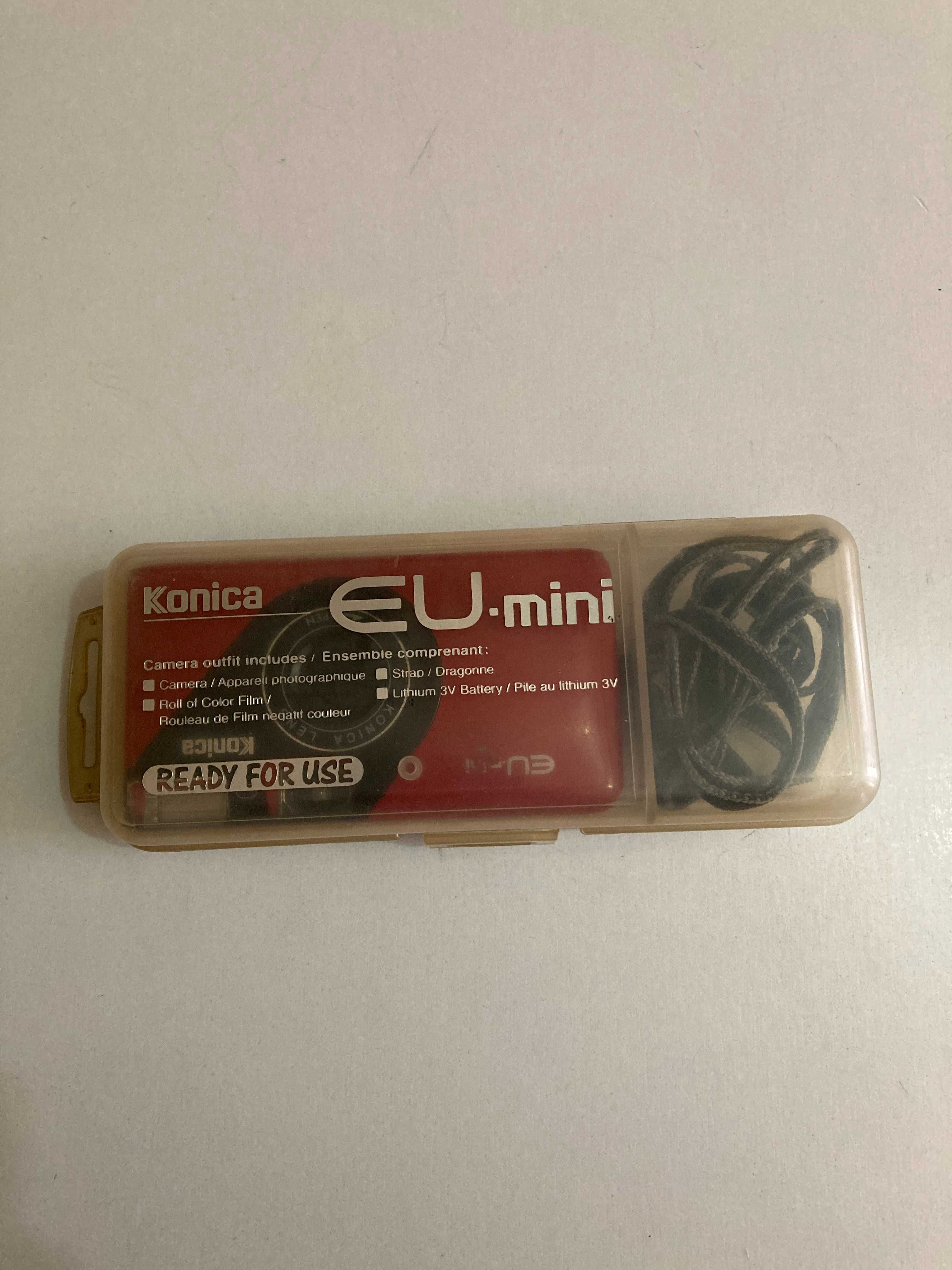 Câmera Fotográfica Konica EU Mini Compacta RED 35mm com caixa original
