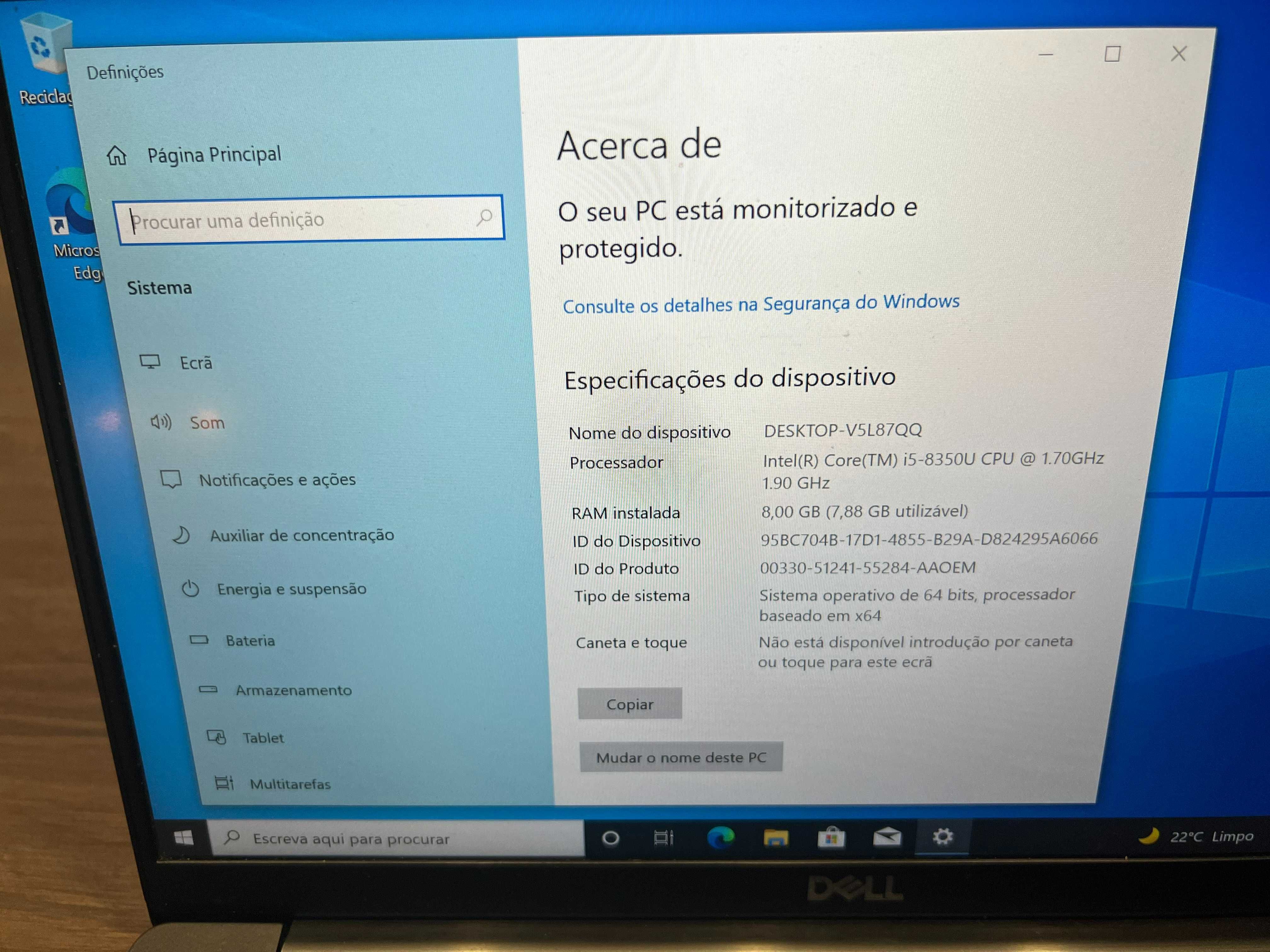 Dell Latitude 7390 - i5/8GBRAM/512nvme (SSD)