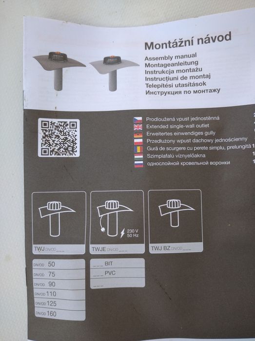 Wpust dachowy Nowy