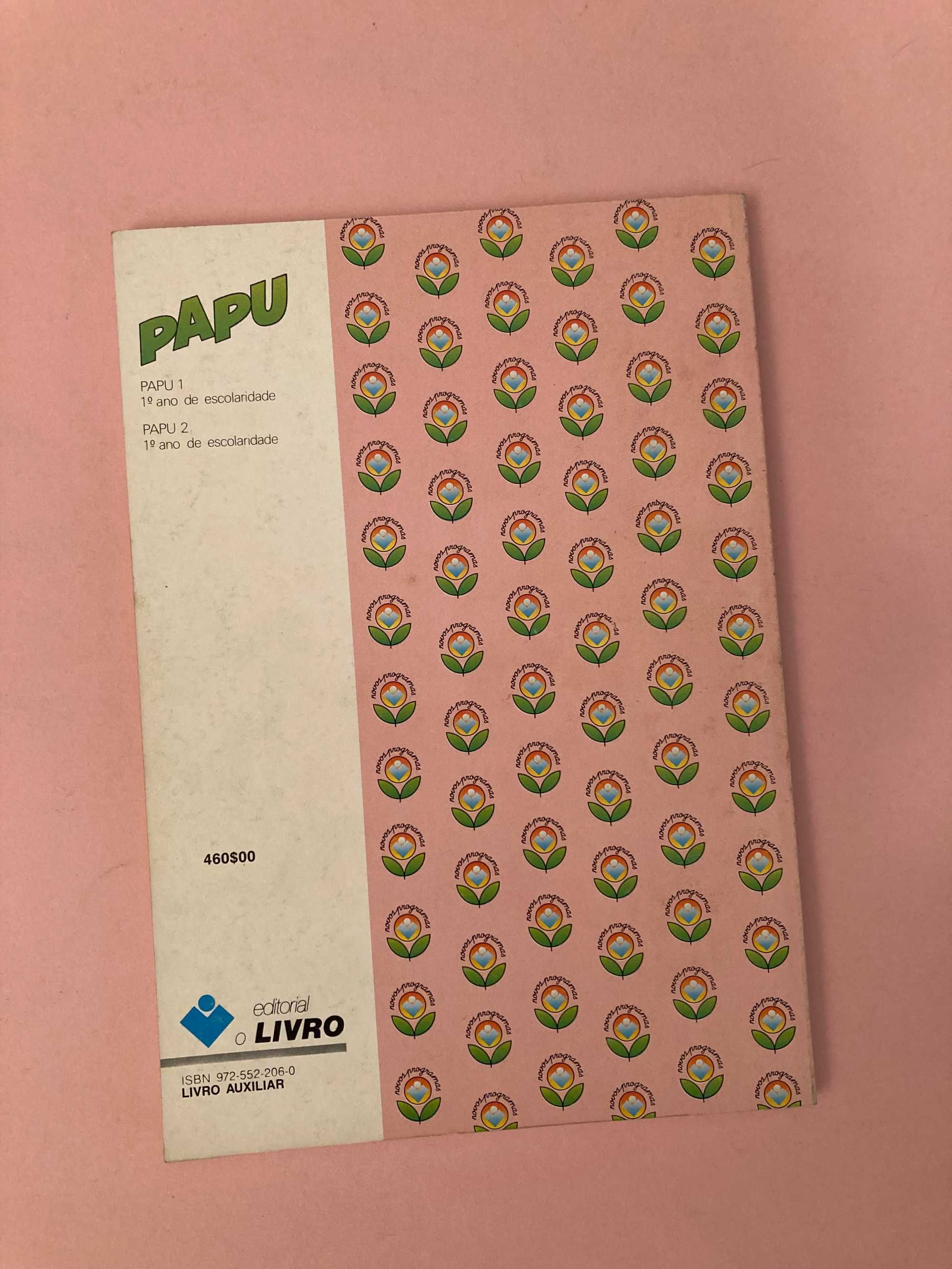 Livro Escola Primária Papu 2 Língua Portuguesa 1990