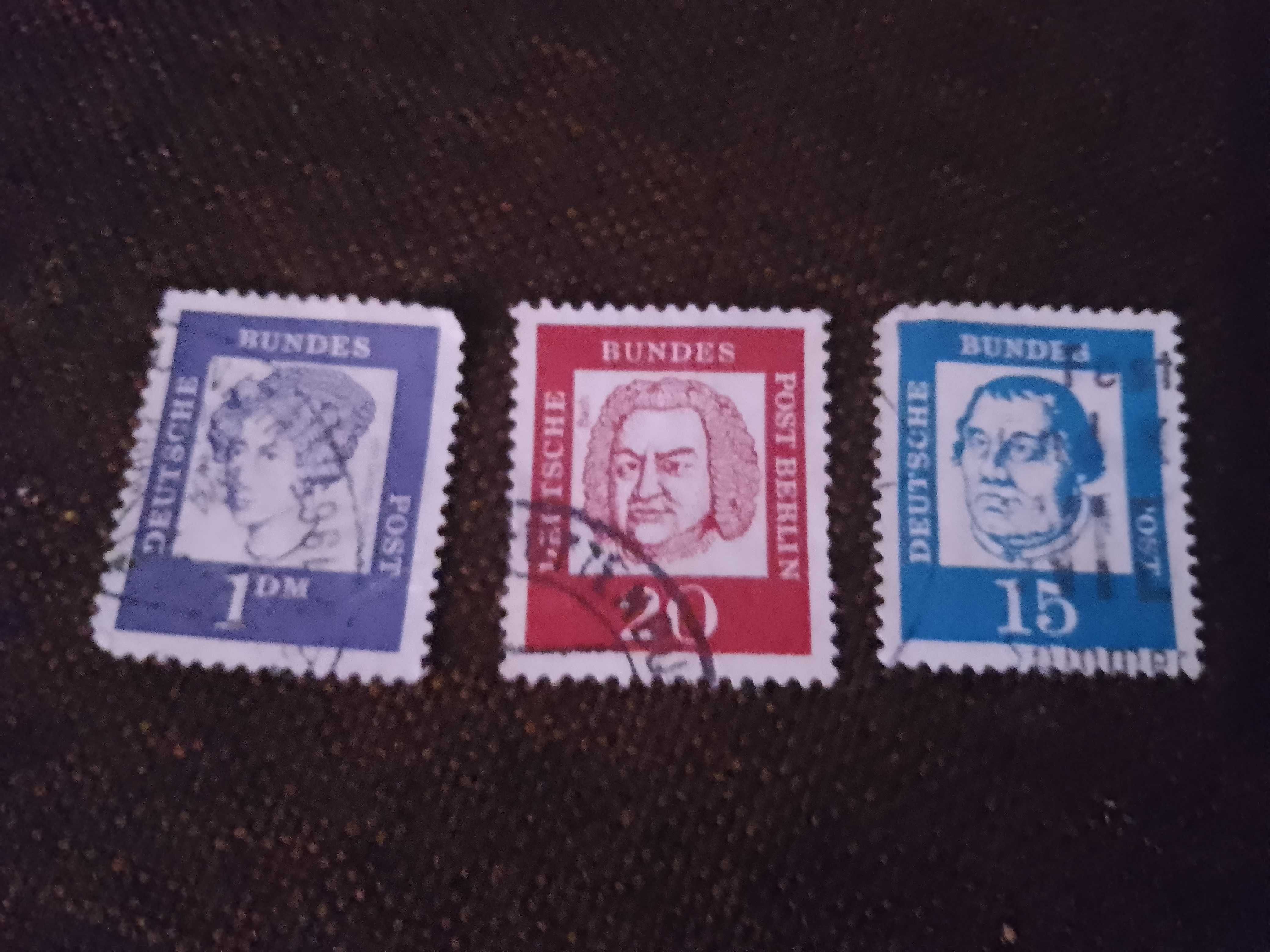 3 znaczki pocztowe niemieckie