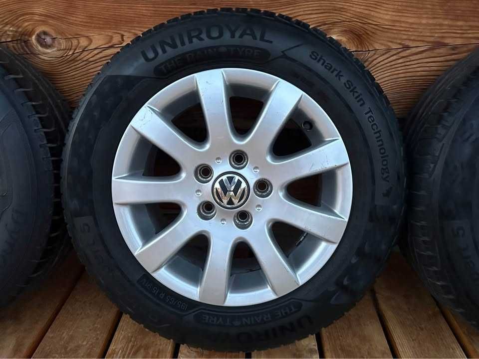 Alufelgi VW 15” / 5x112 6,5J ET50 / 195/65R15 koła letnie / Golf V VI