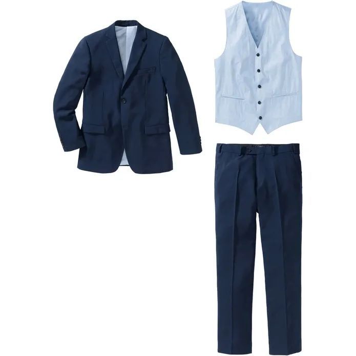 bonprix granatowa marynarka od garnituru krawat 60