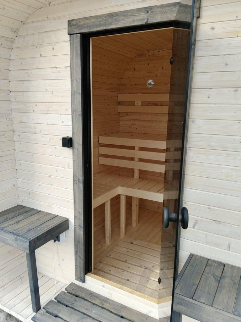 Sauna ogrodowa dostępna