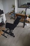 Siłownia w domu! Mocna ławka treningowa | 230 kg udźwigu, stojak
