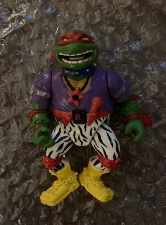 1991 TMNT,Ninja Turtles Rock N Rollin' Heavy Metal Raph