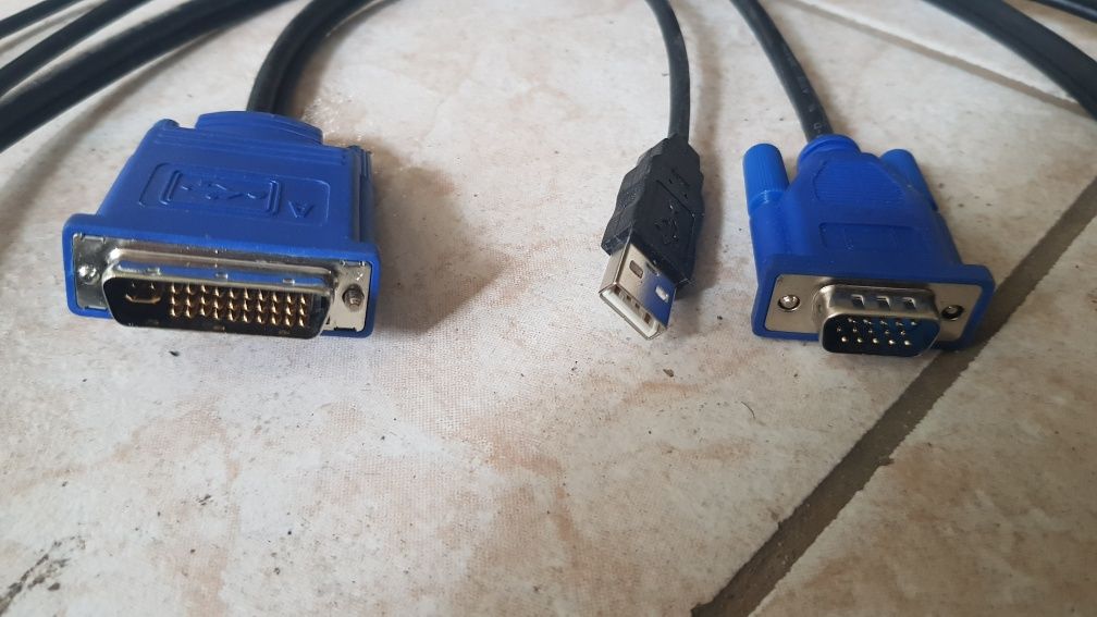 Kabel DVI-VGA-USB (2m)