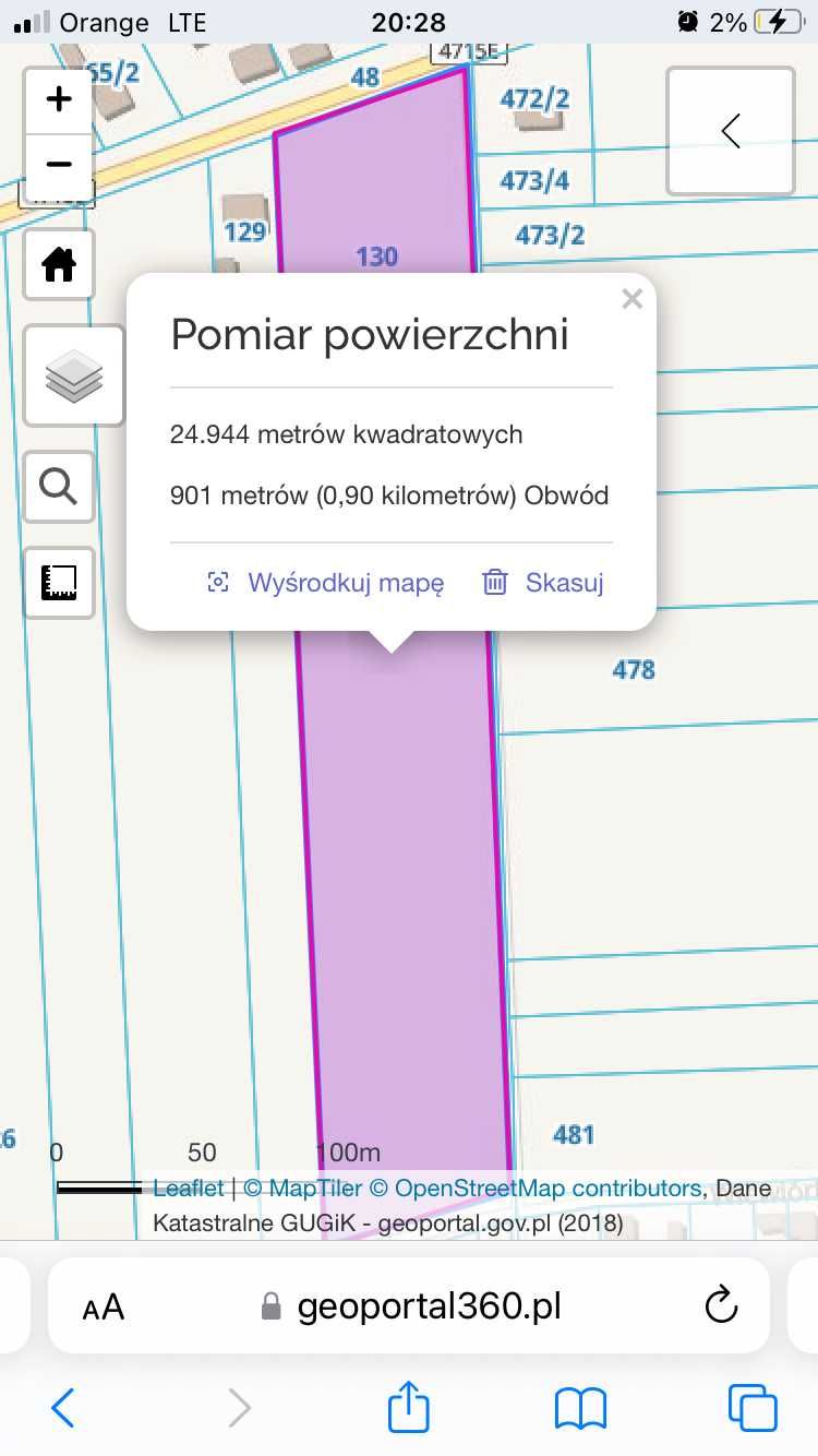 Sprzedam Działkę PRZEMYSŁOWĄ Pow. 25000m