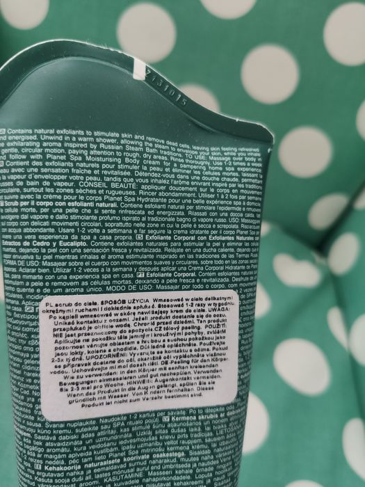 Avon SPA scrub peeling do ciała eukaliptus cedr