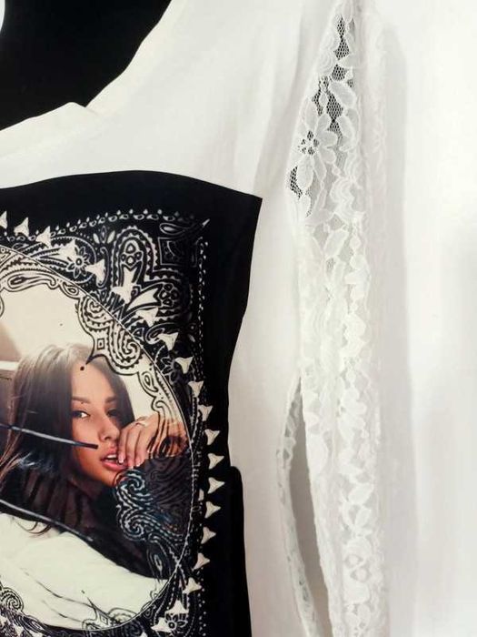 Bluzka biała koronkowa