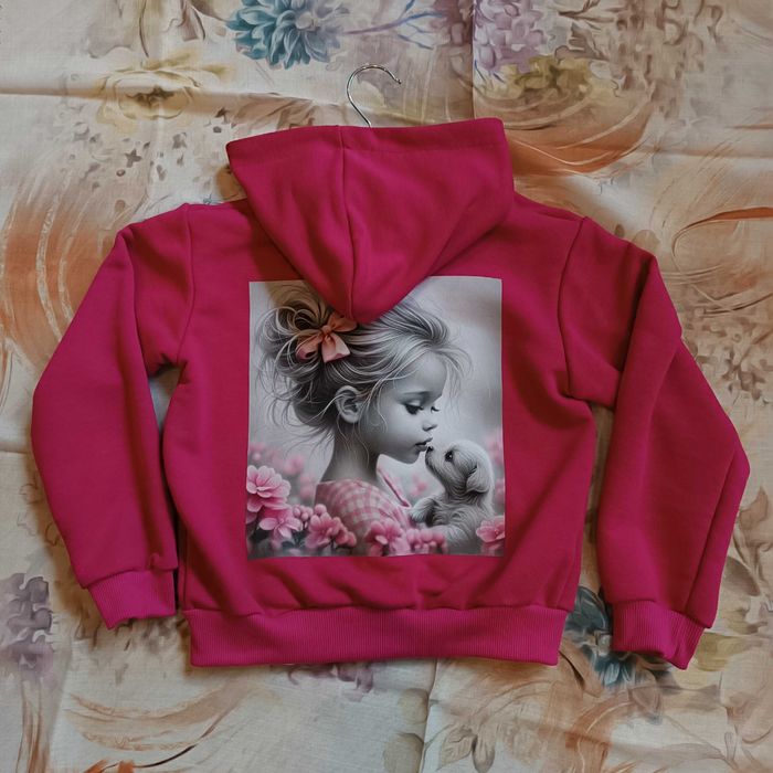 Bluza na zamek dla dziewczynki r 134