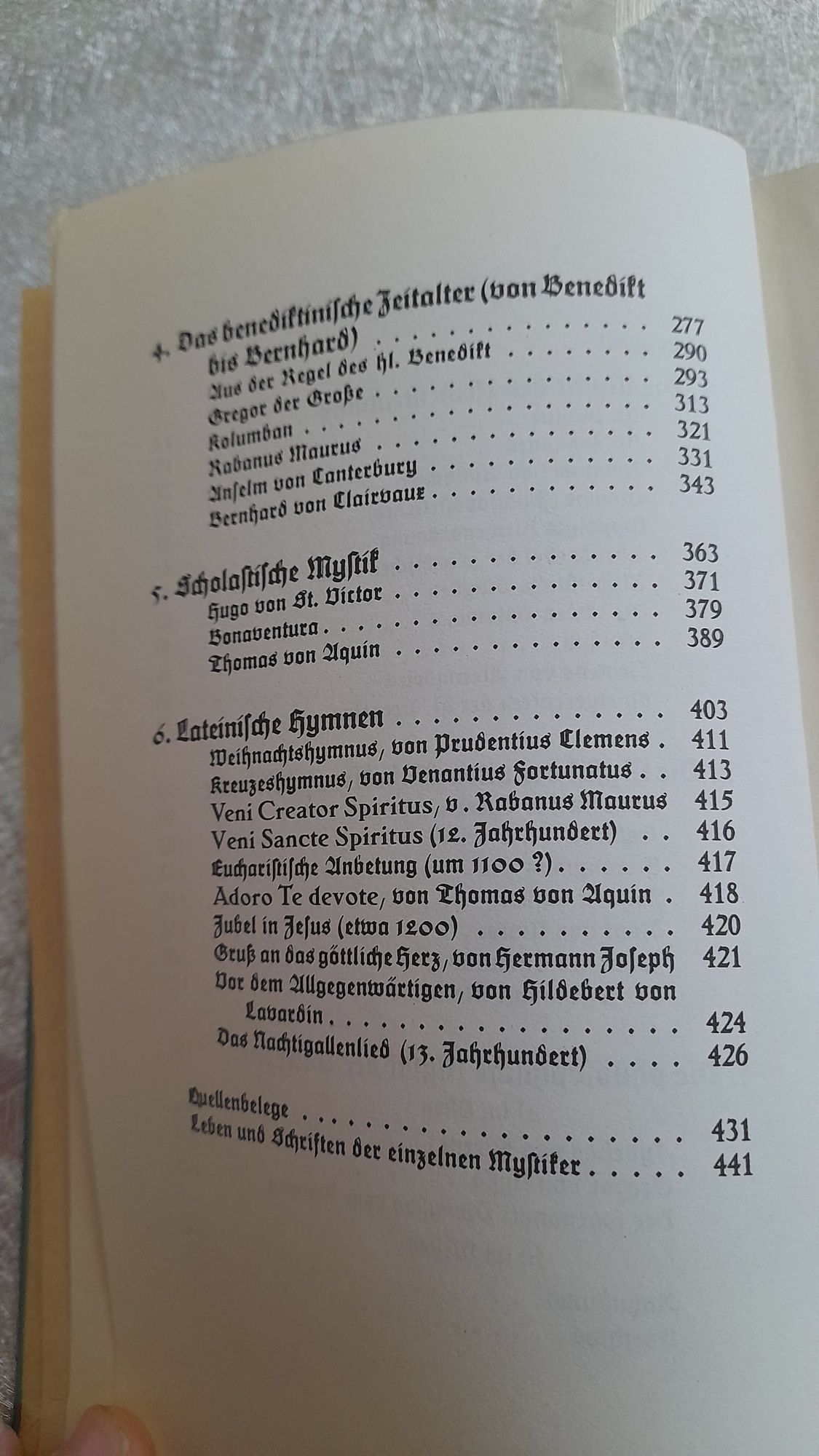 Mistyczny strumien od Pawla do Tomasza z 1926r. po niemiecku