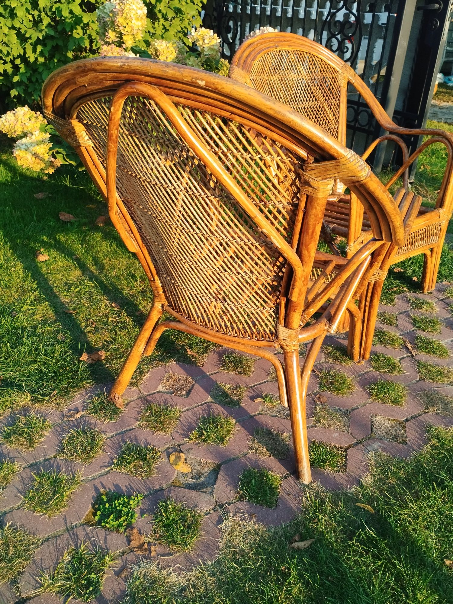 Fotel rattan rattanowy fotel boho