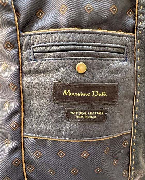 Blusão Massimo Dutti em pele, s (usado 1 vez)