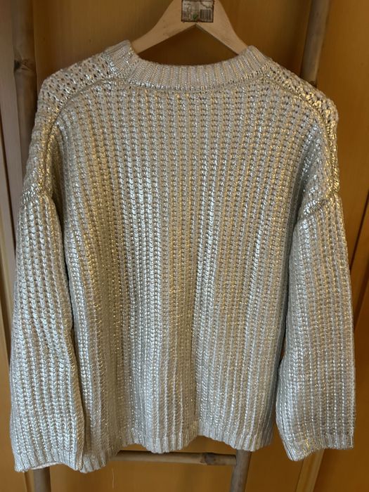 Camisola malha metalizada Zara
