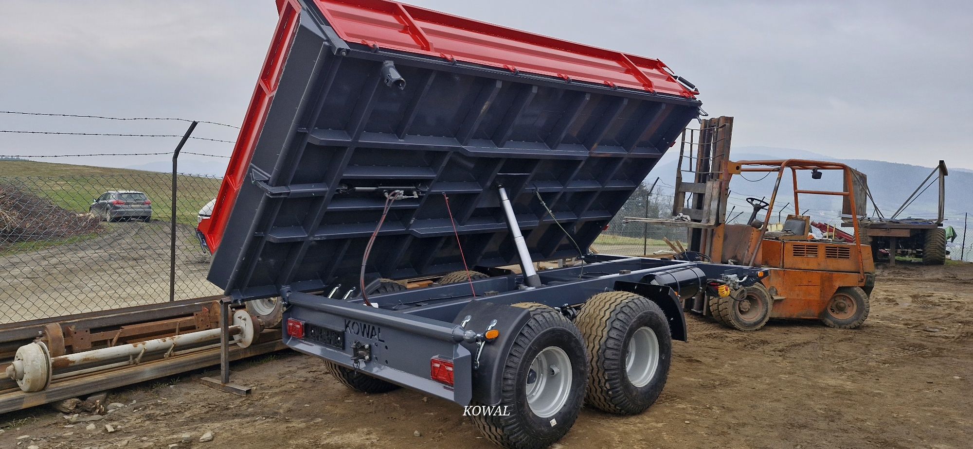 Nowa Przyczepa Tandem PTBH 15.5T Homologacja FV Kowal