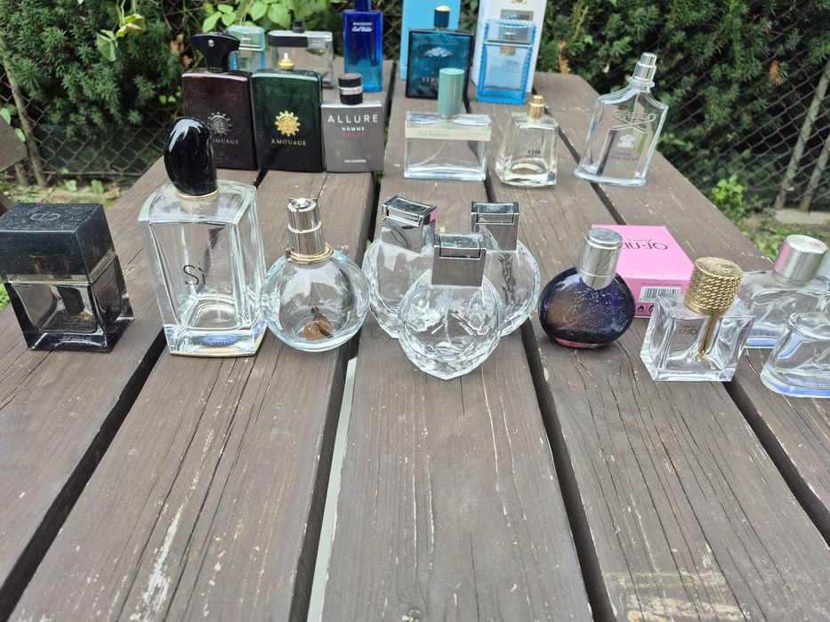 Flakony po perfumach puste oryginalne różne marki nisza mainstream