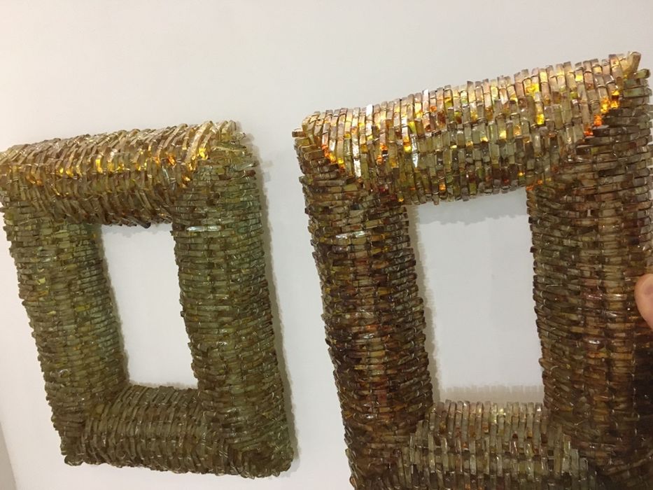 Moldura espelho RARA Murano tipo arte nova deco - NOVOS