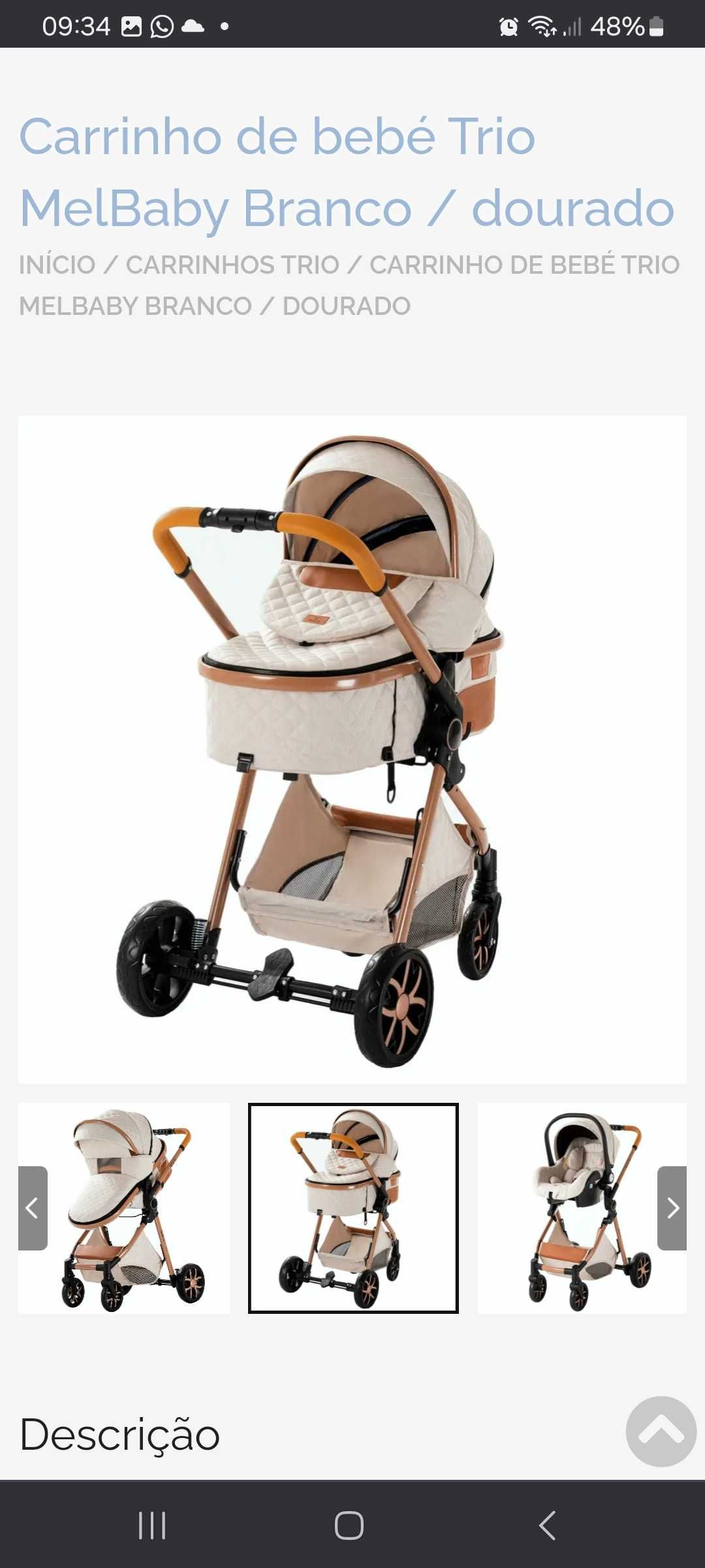 Carro de bebé melbaby