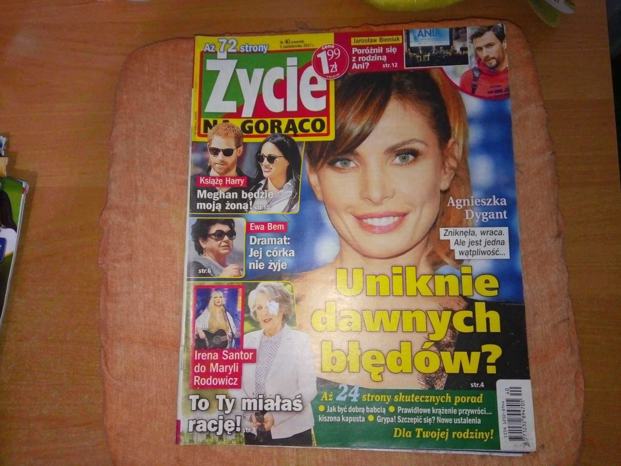 Tygodnik Życie na gorąco tylko prawdziwe gwiazd nr 40 październik 2017